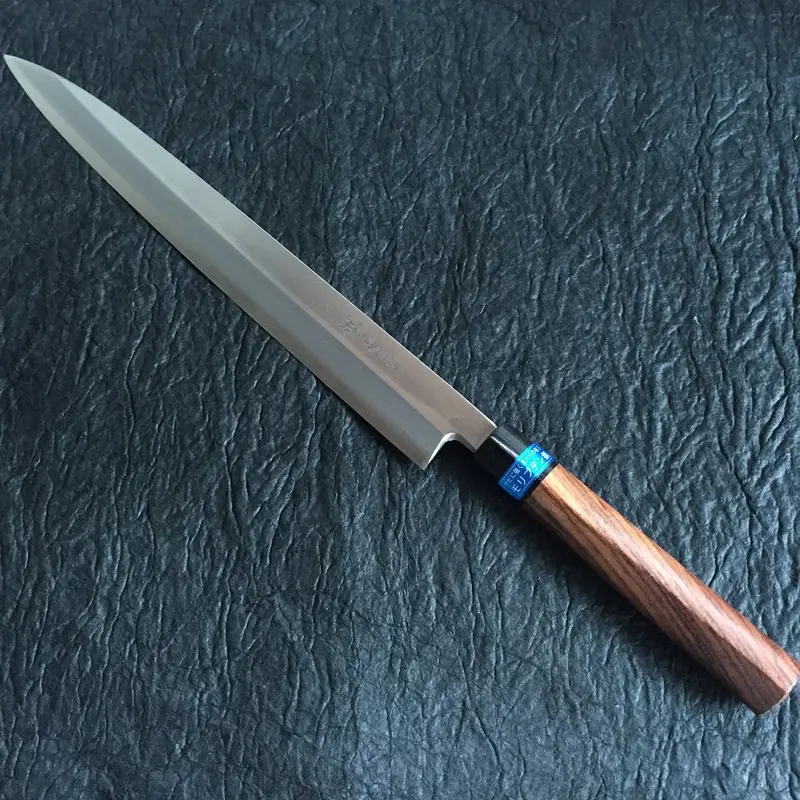 Left-Handed Japanese Yanagi Sashimi Knife With Shitan Wood Handle – 300Mm Stainless Steel Blade 1