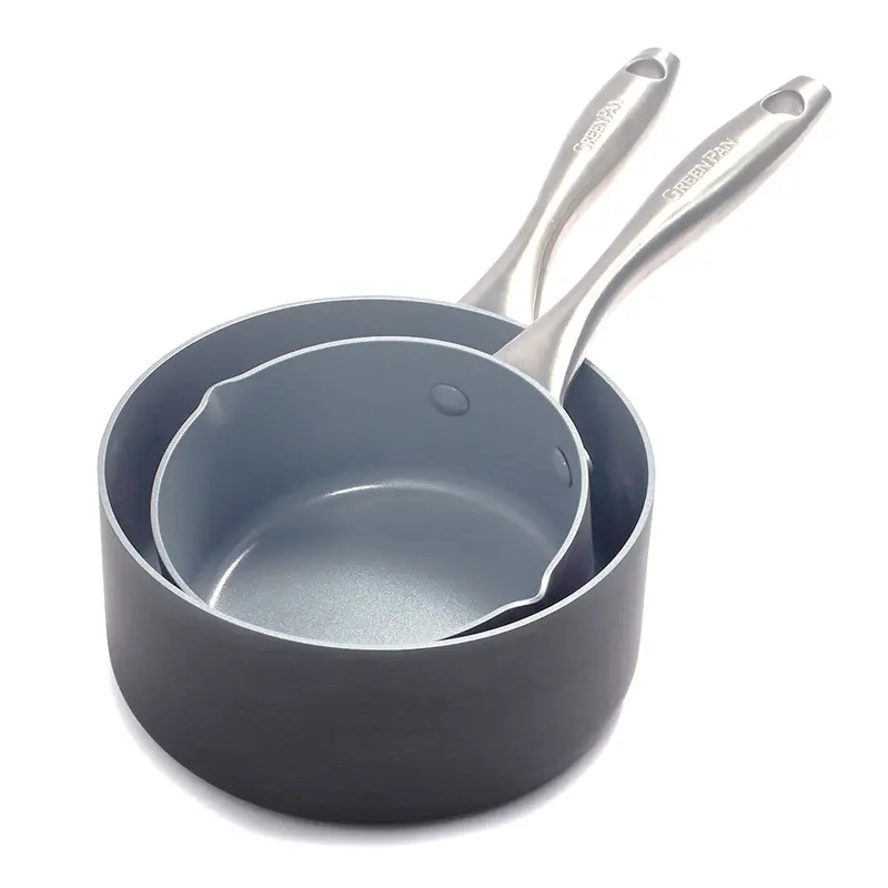 Lima Ceramic Nonstick 1-Quart And 2-Quart Saucepan Set 1