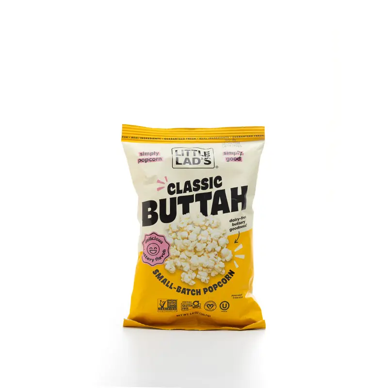 Little Lad'S Classic Buttah Popcorn (39.7G) – Butter-Flavored, Lightly Salted 1