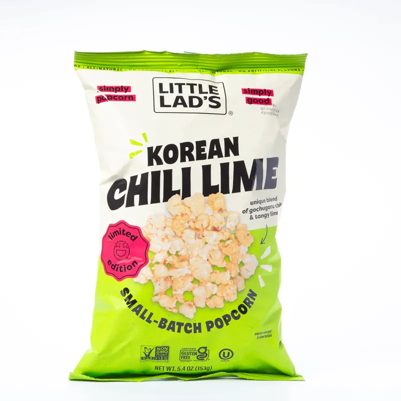 Little Lad’S Korean Chili Lime Popcorn – 153G Fiery Citrus Crunch 1