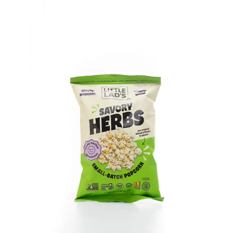 Little Lad'S Savory Herbs Popcorn (42.5G) – Herb-Infused, Low-Sodium Snack 1