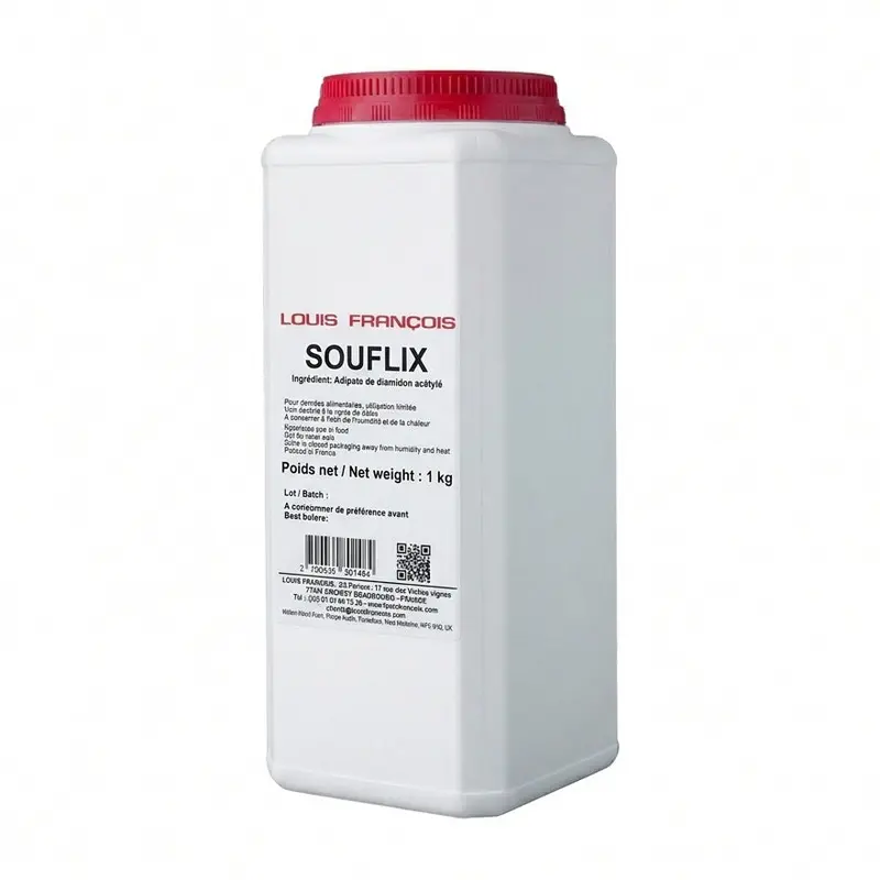 Louis Francois Souflix – Premium Blended Thickener For Silky Fillings, Custards, And Emulsified Sauces, 1 Kg 1
