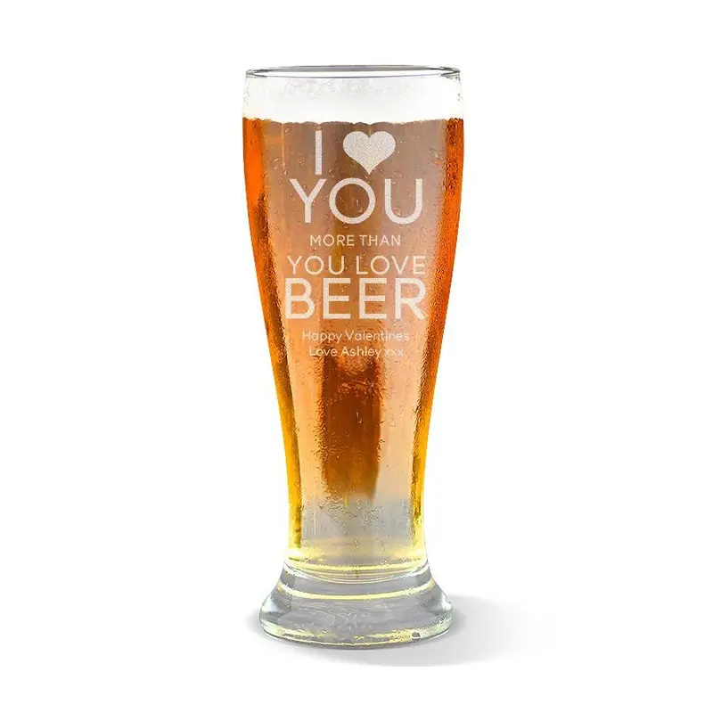 ‘Love You’ 425Ml Beer Glass – Premium Quality 1
