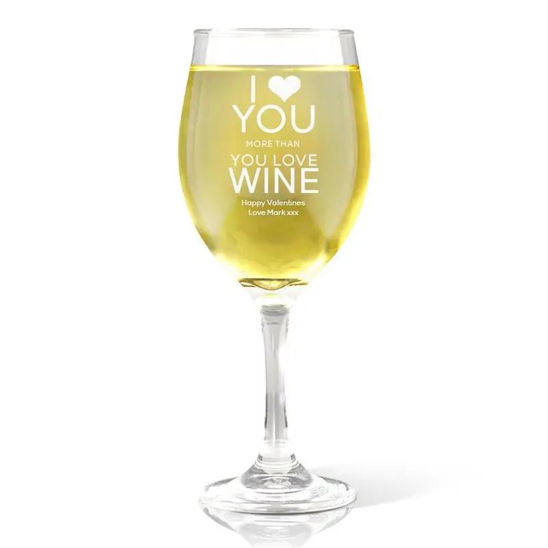 ‘Love You’ Wine Glass – 410Ml Elegant Stemless Tumbler 1
