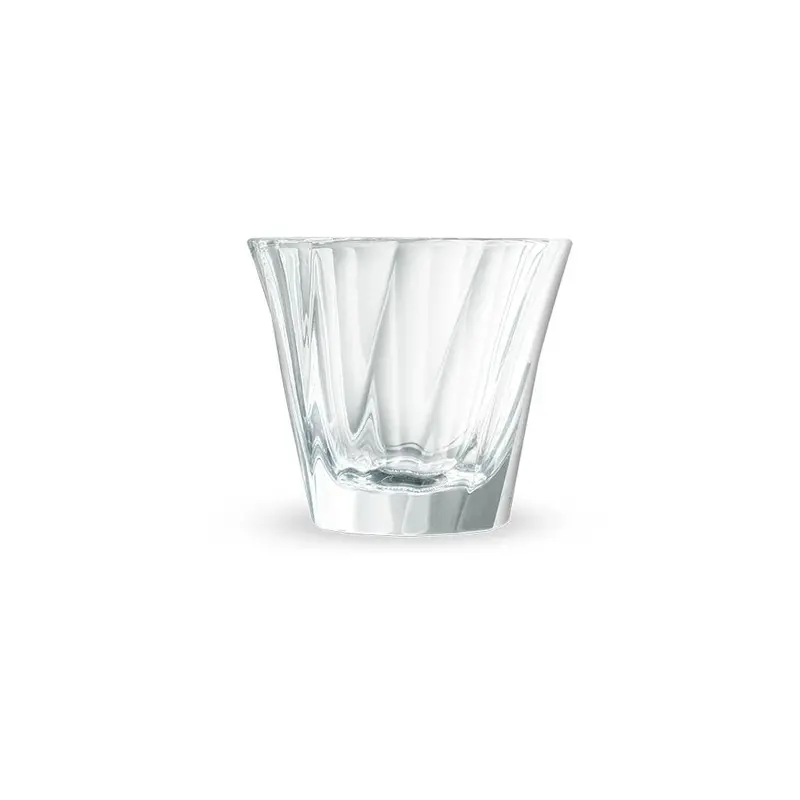 Loveramics Clear Twisted Cortado Glass – 120Ml Contemporary Glass 1