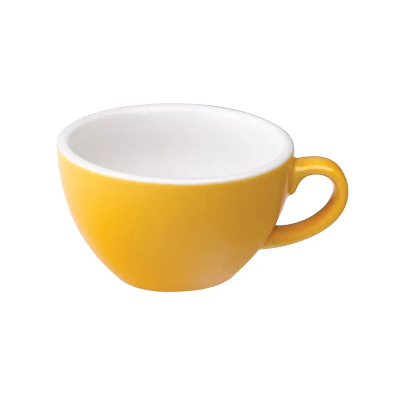 Loveramics Egg-Shaped Cappuccino Cup In Bright Yellow – 200Ml Vibrant Ceramic Mug 1