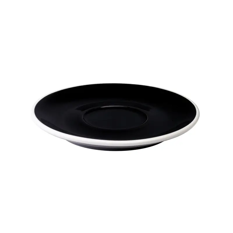 Loveramics Tulip Latte Saucer In Matte Black – 15Cm Diameter 1
