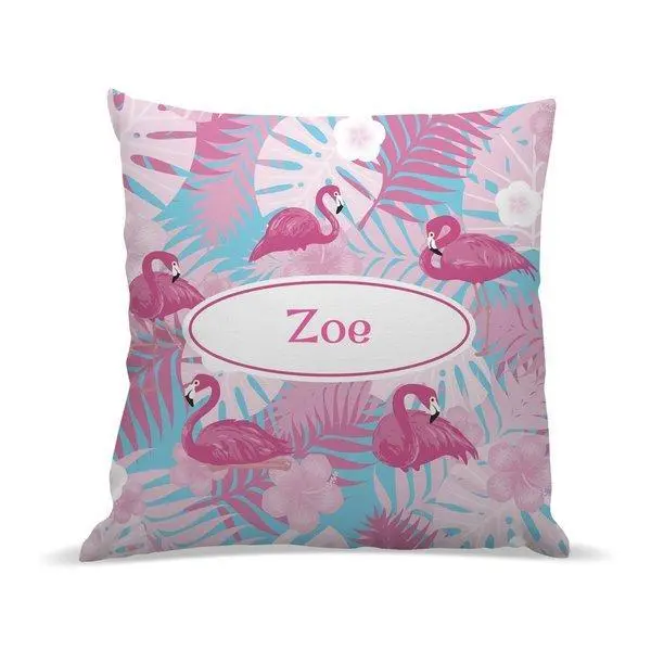 Luxe Flamingo Cushion Cover – Premium Fabric 1