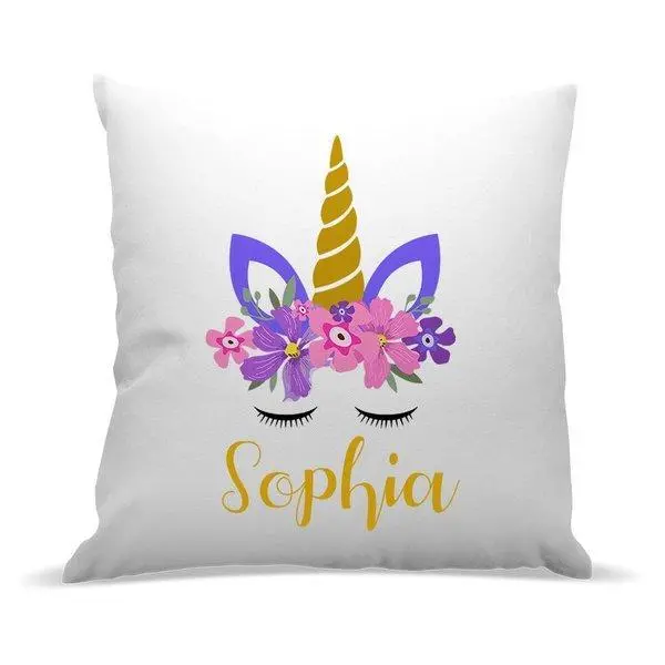 Luxury Unicorn Cushion Cover – Premium Fabric Design 1