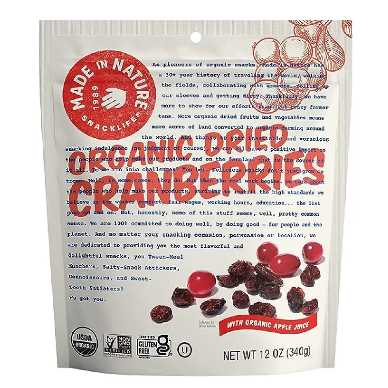 Made In Nature Ripe & Ready Cranberry Supersnacks (142 G) 1