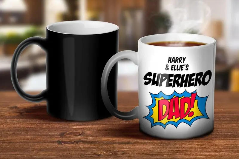 Magic Heat-Sensitive Mug For Superhero Dads 1