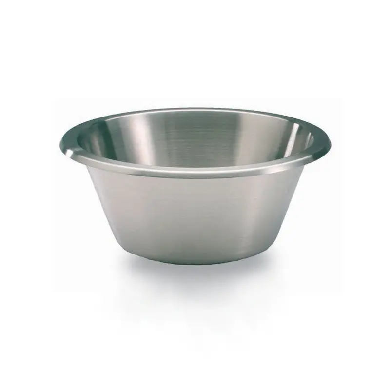 Matfer Bourgeat 11-Inch Stainless Steel Mixing Bowl – 5.5L Flat-Bottom 1