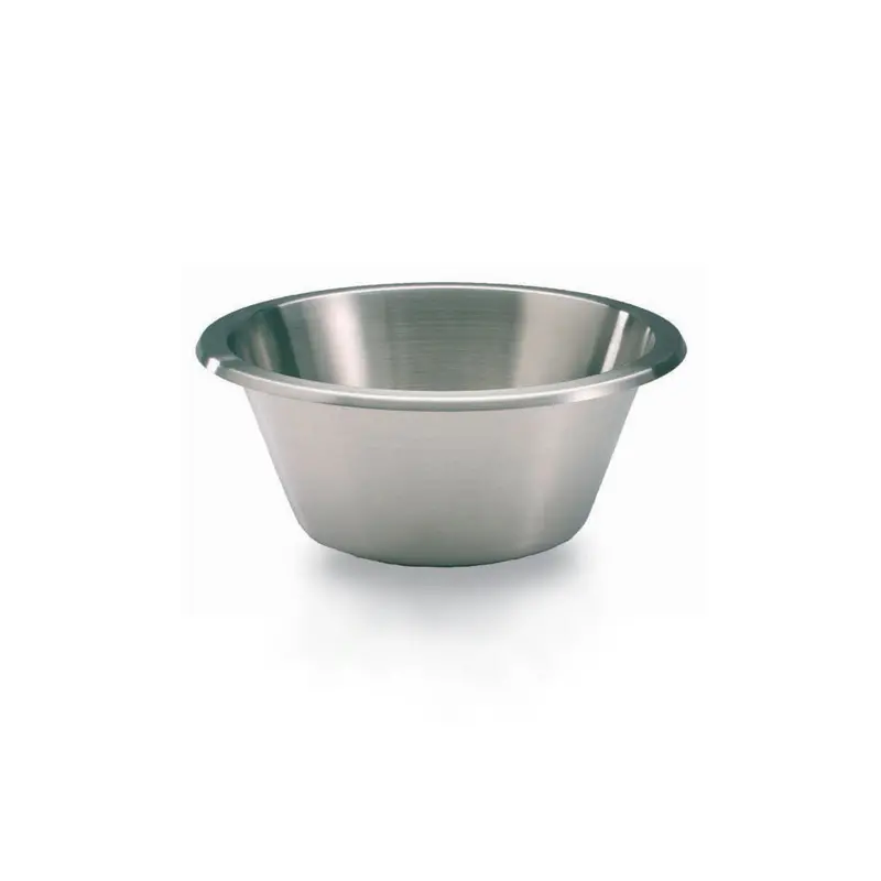 Matfer Bourgeat Flat-Bottom Stainless Steel Mixing Bowl, 8 Inches (2 Liters) 1