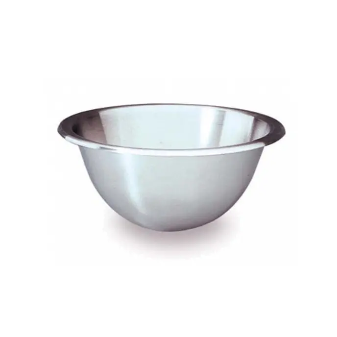 Matfer Bourgeat Stainless Steel Hemispherical Mixing Bowl — 10" (3.5L / 3.7 Qt) 1
