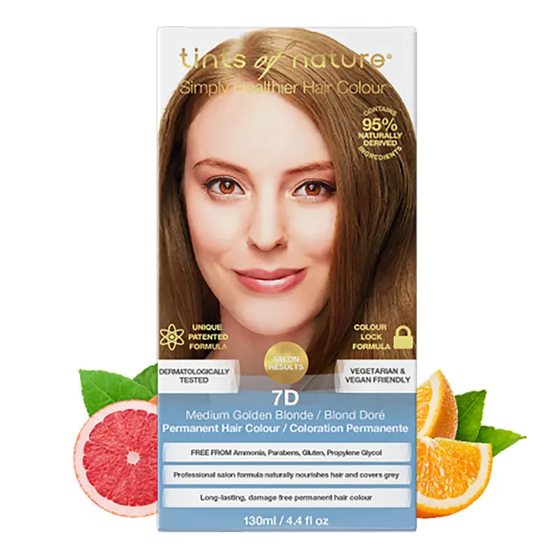 Medium Golden Blonde Hair Color – Ammonia-Free, 130Ml 1