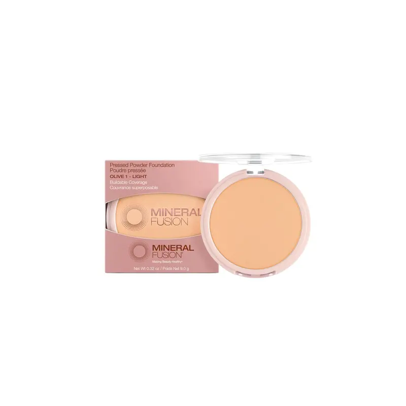 Mineral Fusion Olive Tone Pressed Powder Foundation – Shade 1 1