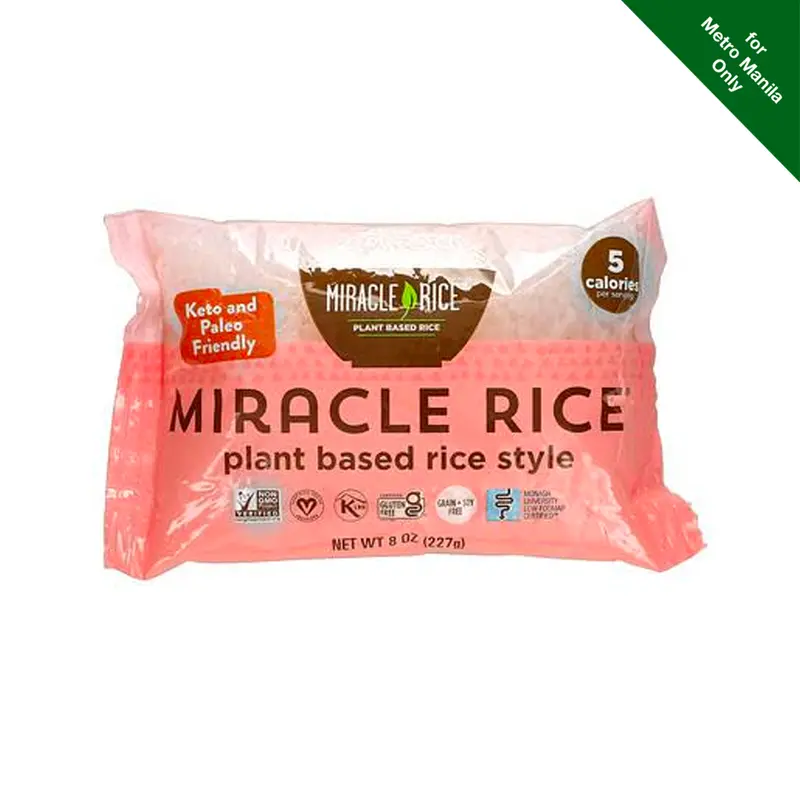 Miracle Rice Shirataki Rice Substitute – 227G Low-Calorie, Low-Carb Alternative 1