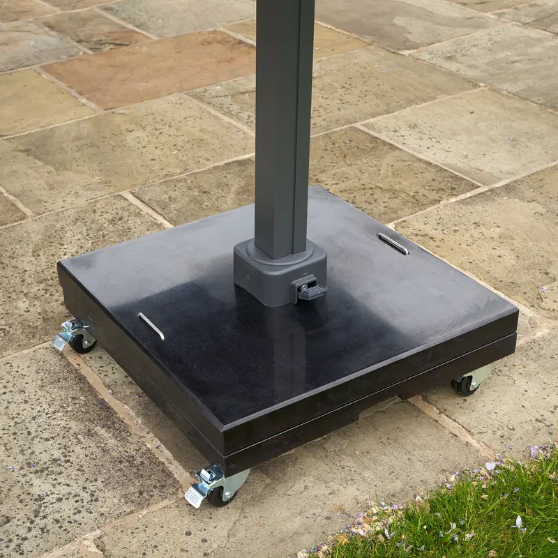 Modena Black Polished Granite 150Kg Premium Parasol Weight – Pacific Lifestyle 1