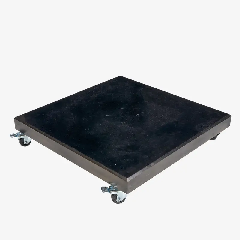 Modena Polished Black Granite Parasol Base – 90Kg Mobility Base, Pacific Lifestyle 1