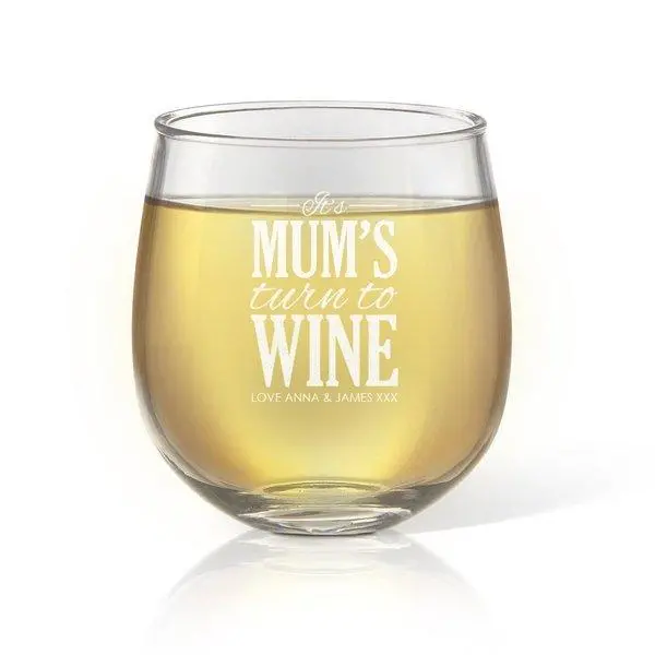 Modern Turn-To Stemless Wine Glass – Contemporary Red Or White Wine Tumbler 1