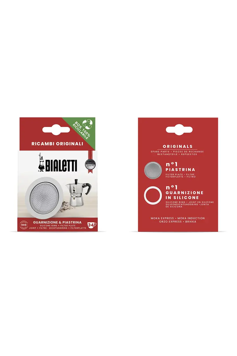 Moka Express 3- And 4-Cup Replacement Set (3 Filters + 1 Filter Basket) 1