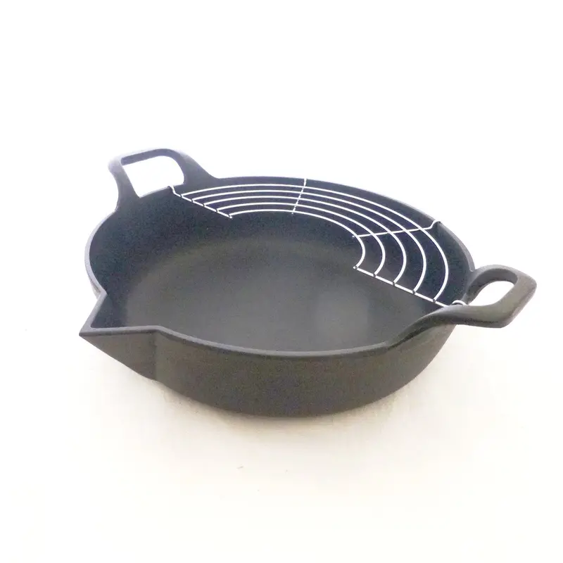 Nambu Tekki Cast Iron Deep-Frying Skillet 1