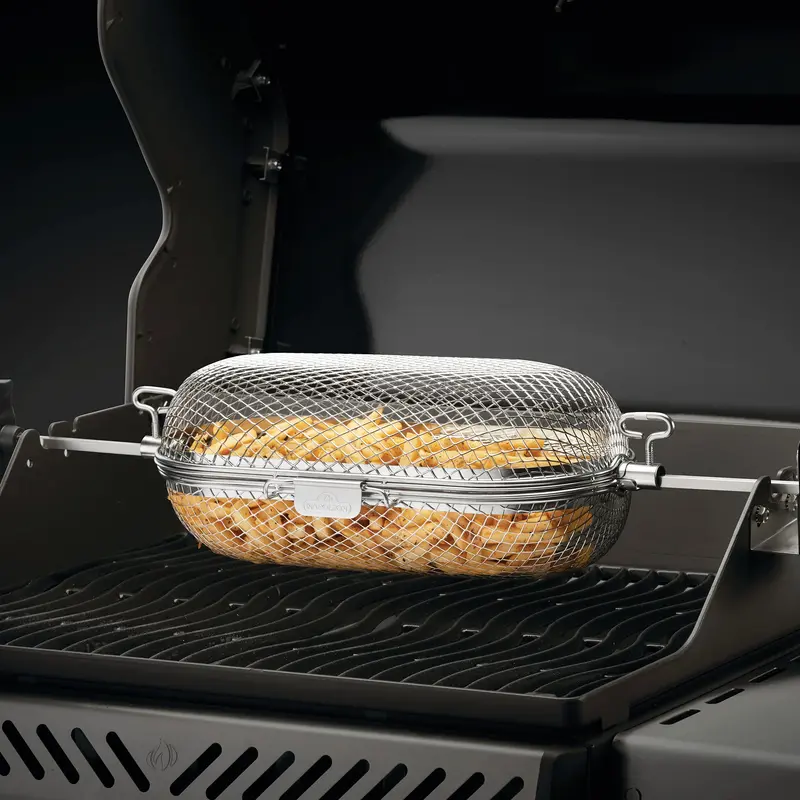 Napoleon Stainless Steel Rotisserie Basket For Grilling 1