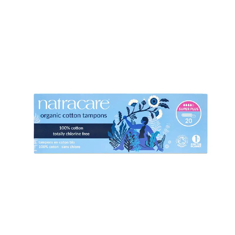 Natracare Organic Cotton Super Plus Tampons – 20 Count 1
