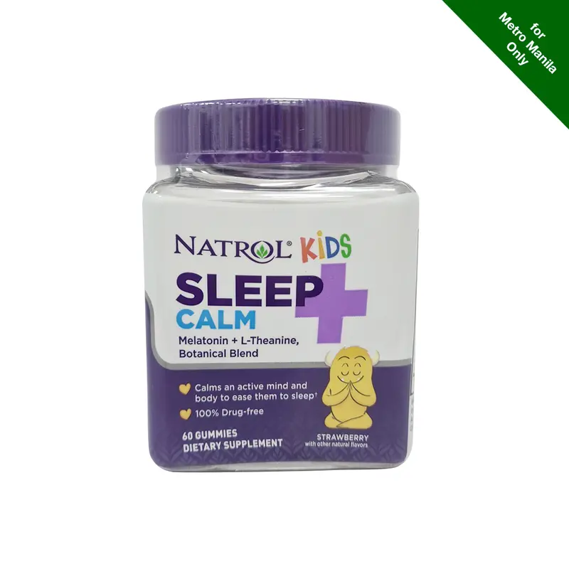 Natrol Kids Sleep + Calm Gummies – Melatonin & L-Theanine Formula, 60 Count 1