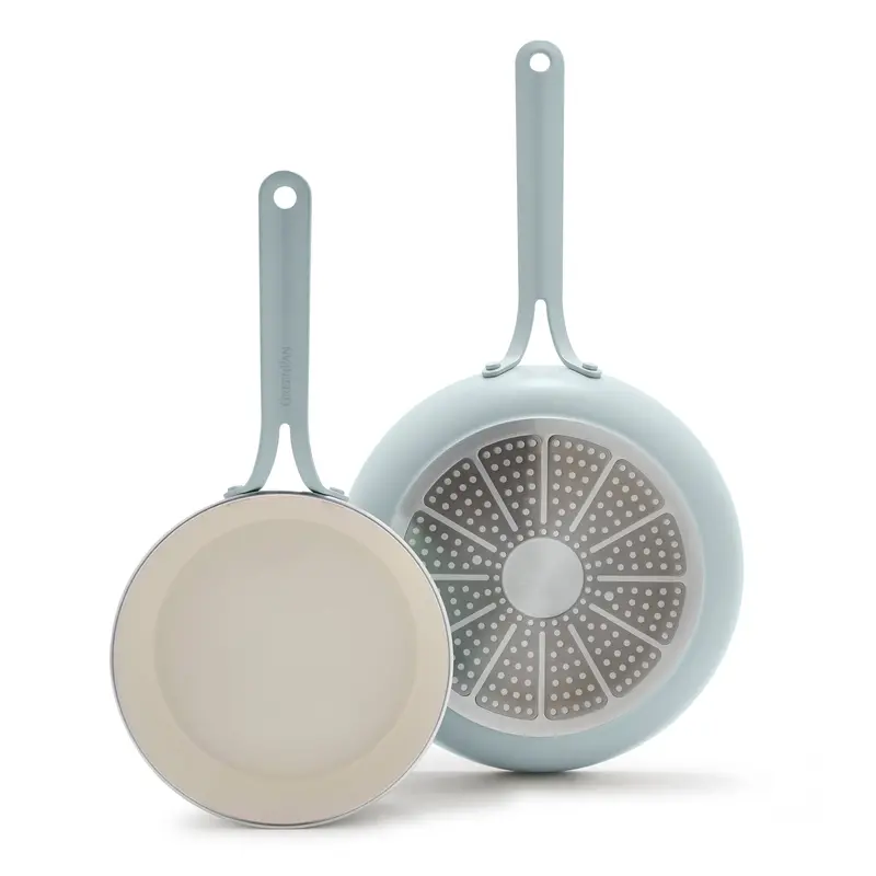 Nova Gallery 8-Inch And 10-Inch Ceramic Nonstick Frypan Duo – Coastline Teal 1