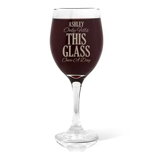 Once-A-Day Motif Wine Glass – 410Ml Capacity 1