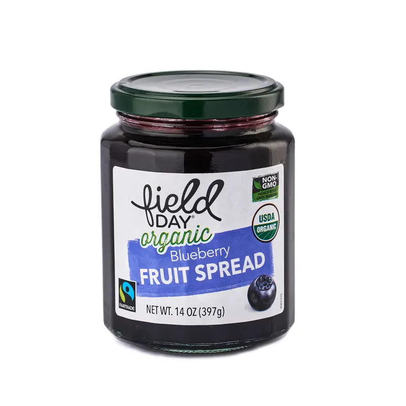 Organic Blueberry Fruit Spread – Field Day Preserves, 397G Jar 1