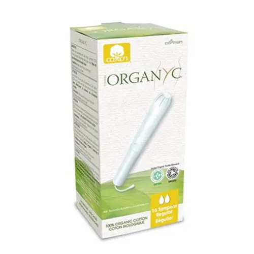 Organyc Regular Tampons – 100% Organic Cotton With Applicator, 16-Count 1