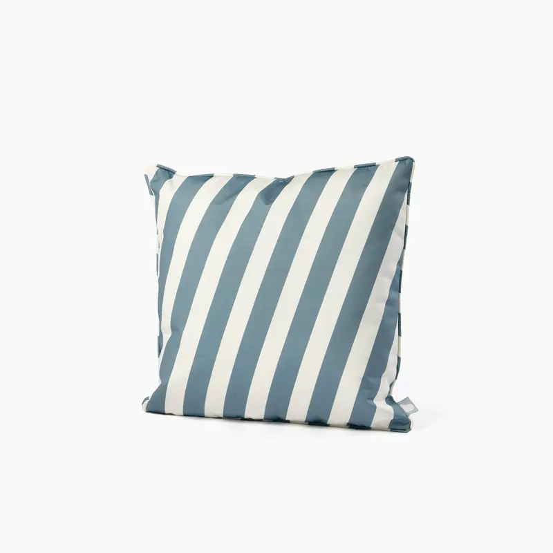 Outdoor Oblique Stripe B-Cushion – Sea Blue (Ex-Display) 1