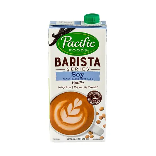 Pacific Foods Barista Series Soy Milk – Vanilla Flavor, Creamy & Frothable, 946Ml 1