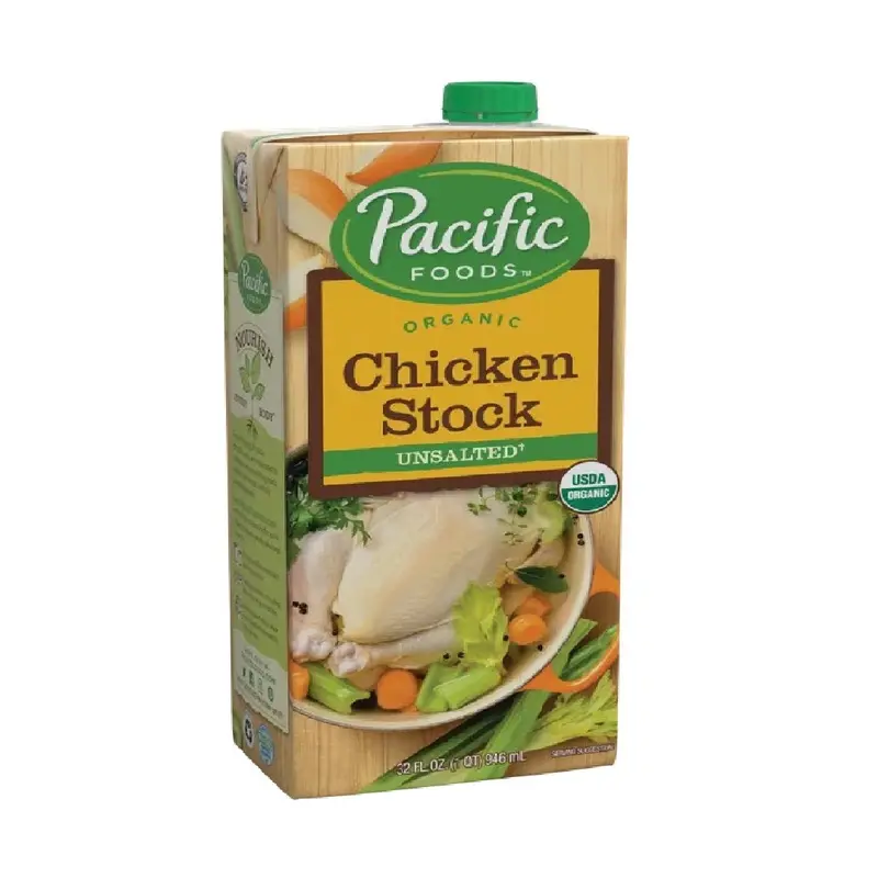 Pacific Foods Organic Unsalted Chicken Stock – 946Ml Carton 1