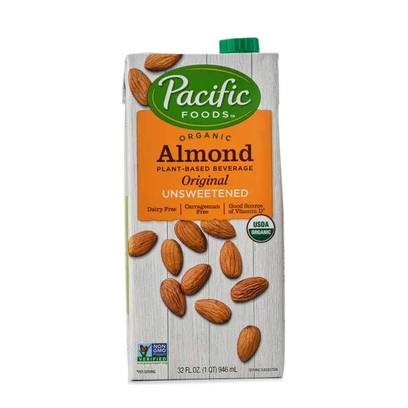 Pacific Foods Organic Unsweetened Almond Milk – 946Ml Plant-Based Beverage 1