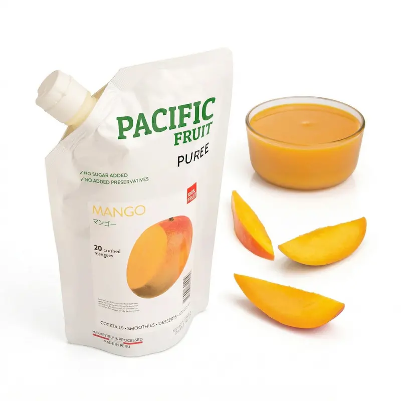Pacific Fruit Mango Puree – Shelf-Stable, Unsweetened, 1 Kg 1