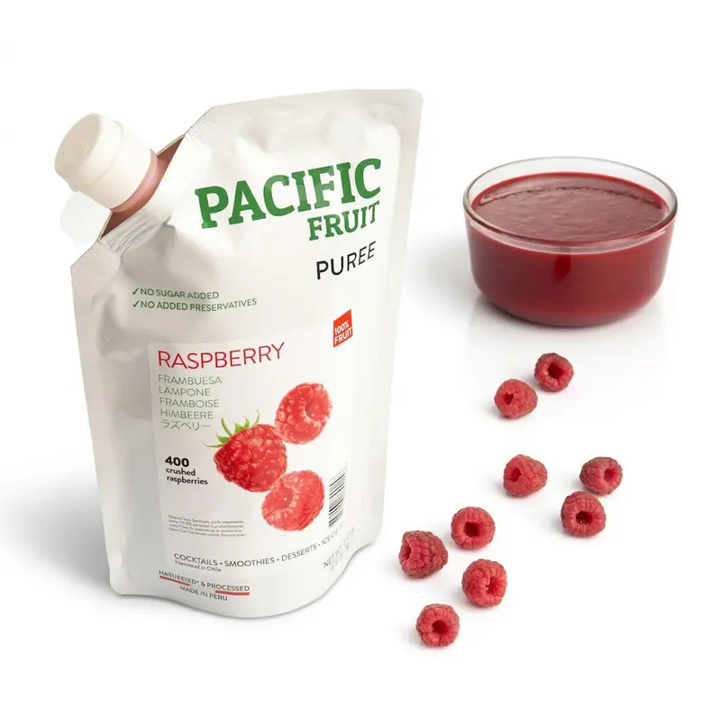 Pacific Fruit Raspberry Puree – Shelf-Stable, No Added Sugar, 1 Kg 1