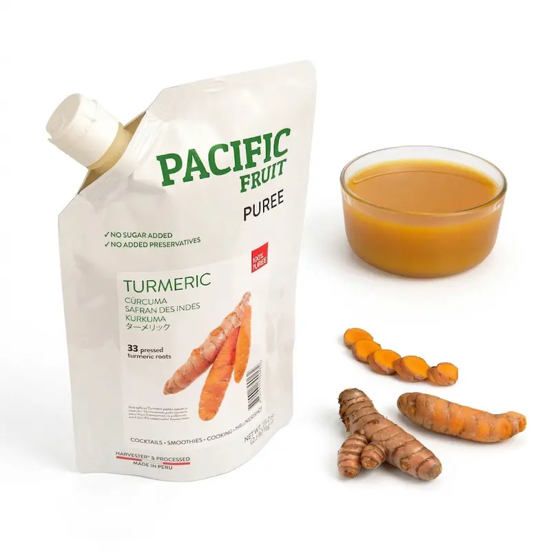 Pacific Fruit Turmeric Juice & Puree – Shelf-Stable, No Added Sugar, 1 Kg 1
