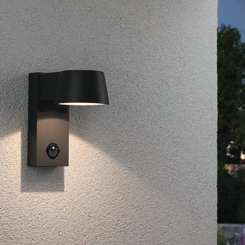 Paulmann Capea Motion-Sensing Led Wall Light – 8W, Anthracite Outdoor Fixture 1