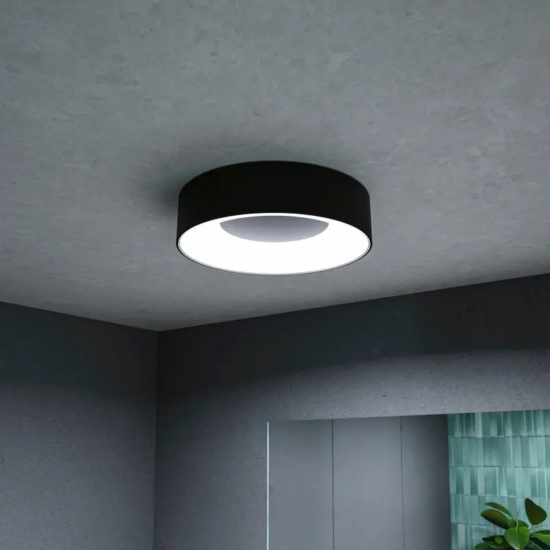 Paulmann Casca 18W Led Ceiling Lamp – 1500Lm Matte Black Touch-Switch Design 1