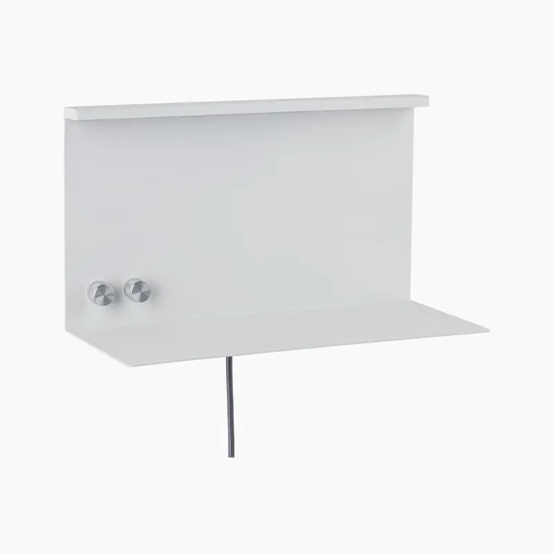 Paulmann Jarina 7.5W White Matte Dimmable Wall Light Featuring Usb Outlet 1