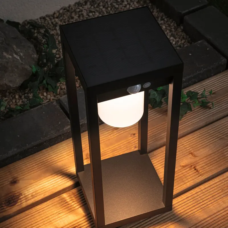Paulmann Marisol Large Solar Lantern – 5.5W Led, Motion Sensor, Black Finish 1