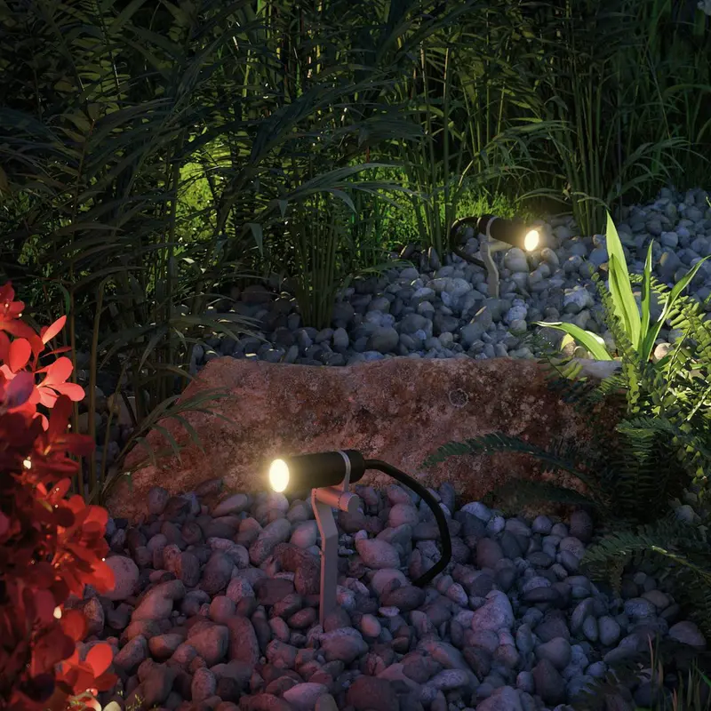 Paulmann Plantini 2W Plug & Shine Individual Spotlight – Anthracite Outdoor Fixture 1