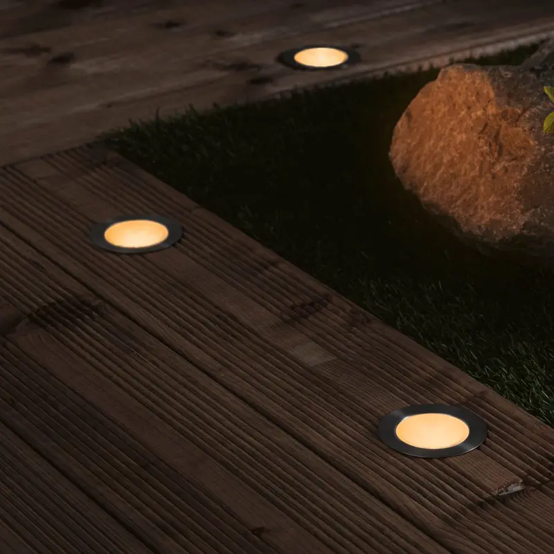 Paulmann Plug & Shine Insect-Friendly Silver Recessed Floor Spotlight – 2W Led 1
