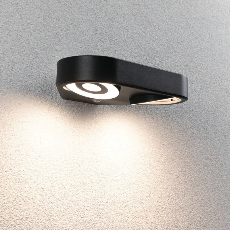 Paulmann Silma 15W Anthracite Dual-Output Outdoor Led Wall Light With Motion Sensor 1