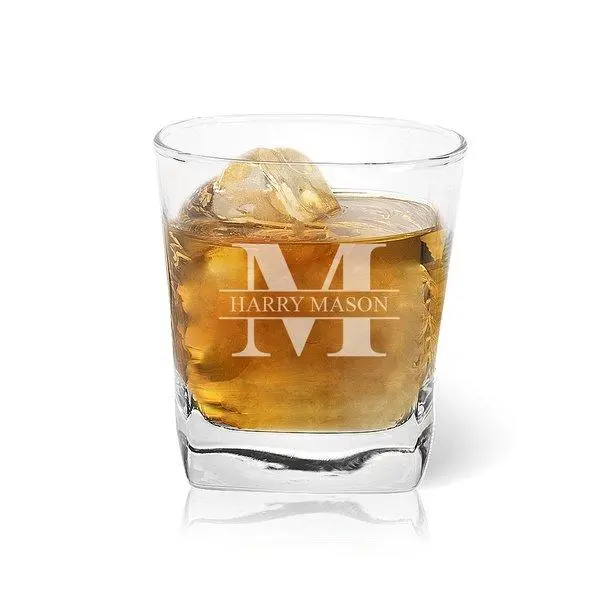 Personalized Monogram Tumbler Glass 1