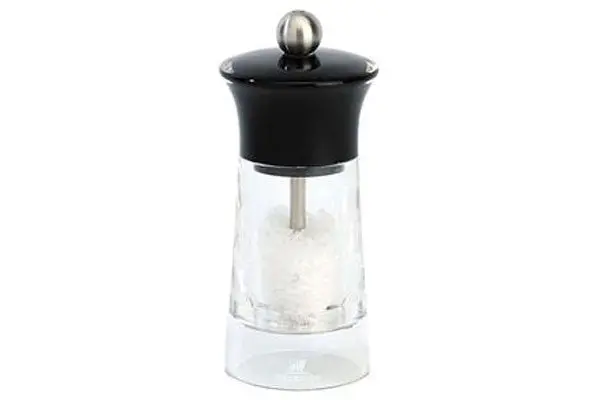 Peugeot Malaga Black Salt Mill – 5.5-Inch Sleek Black Acrylic Salt Grinder With Precision Mechanism 1