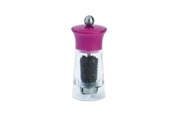 Peugeot Malaga Plum Pepper Mill – 5.5-Inch Adjustable Ceramic Grinder For Freshly Ground Peppercorns 1
